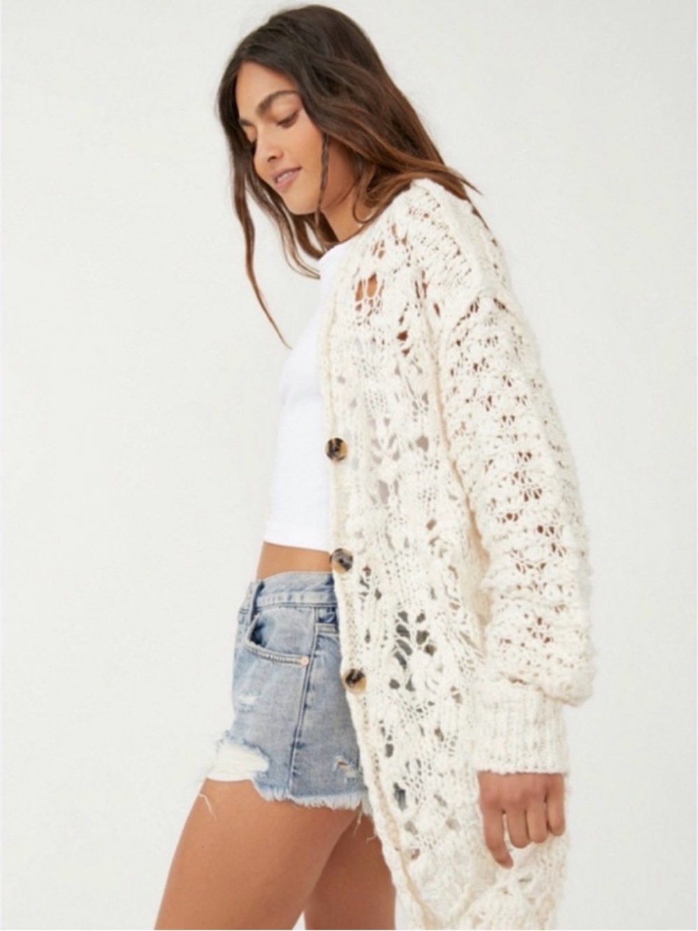 NWT Free People Imelda knit cardigan, size M